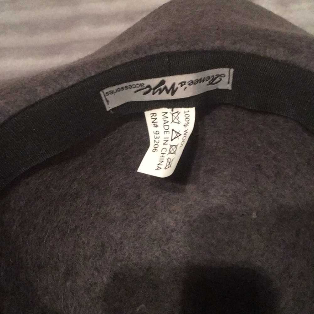 Wool Gray Floppy Hat - image 2